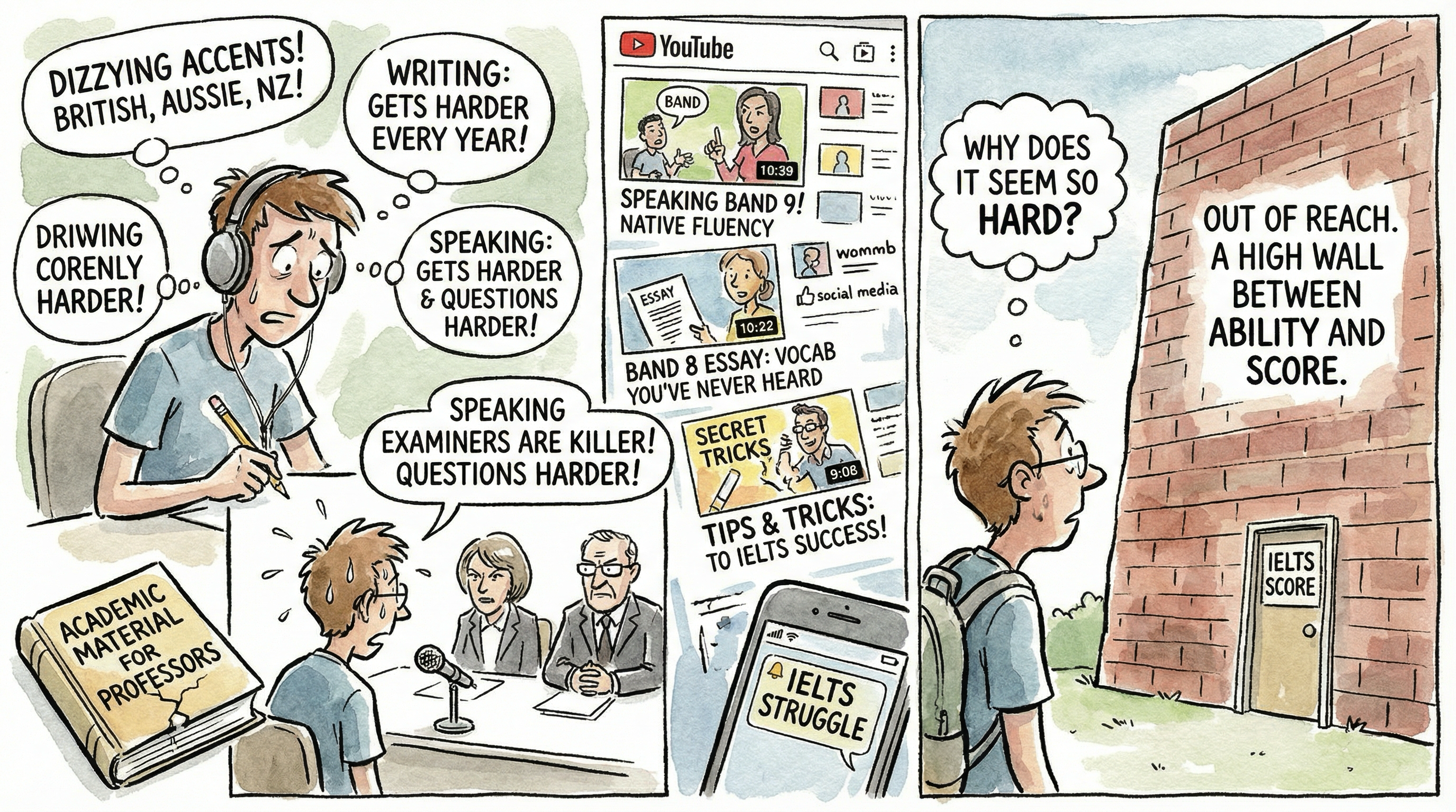 Visual kenapa IELTS terasa sulit